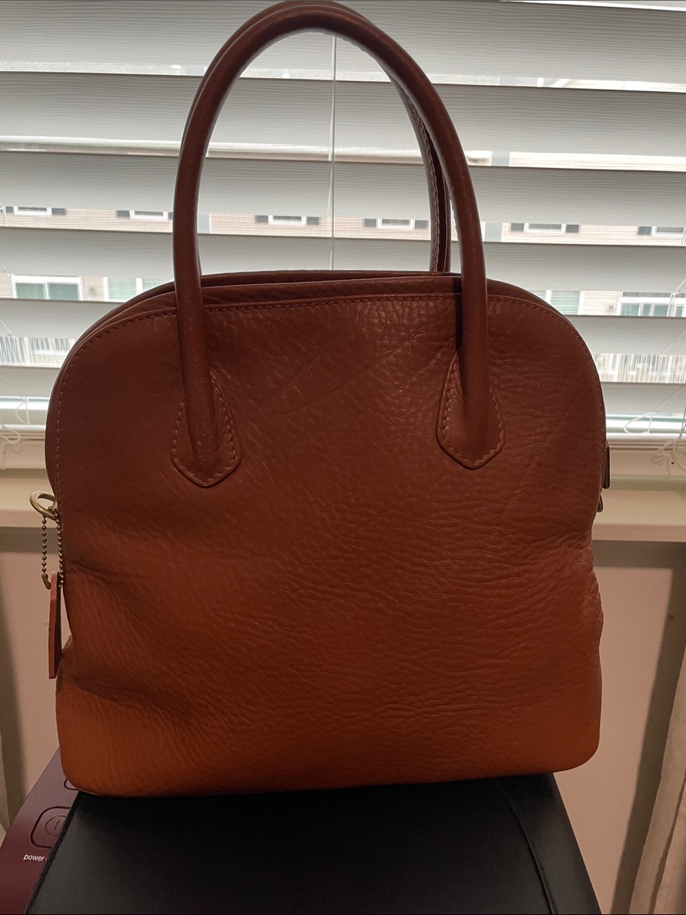 Coach Vintage Brown Leather Dome Satchel